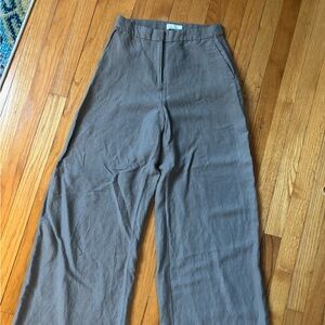 H&M Taupe Wide-Leg Pantsuit